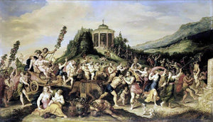  II Frans Francken Triumph of Bacchus - Canvas Art Print