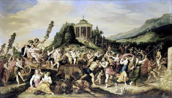  II Frans Francken Triumph of Bacchus - Canvas Art Print