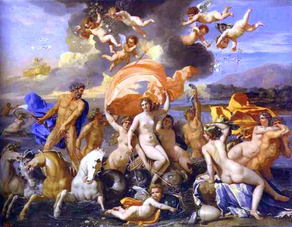  Nicolas Poussin Triumph of Neptune and Amphitrite - Canvas Art Print