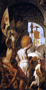  Pieter De Grebber Triumphal Arch with Bearers of the Spoils of War - Canvas Art Print