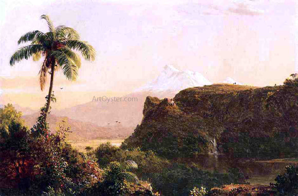  Frederic Edwin Church Tropical Landscape - Canvas Art Print