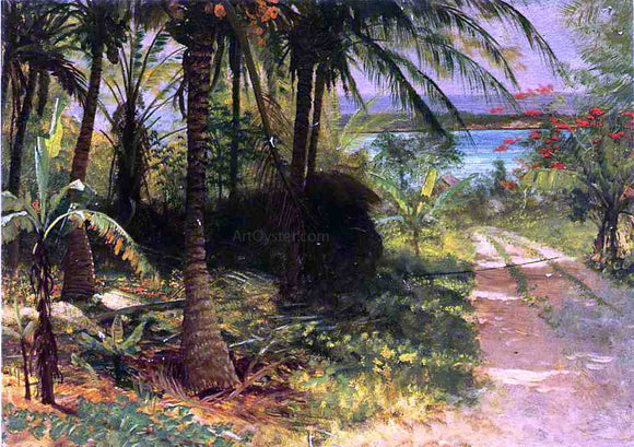  Albert Bierstadt A Tropical Landscape - Canvas Art Print