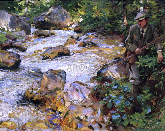  John Singer Sargent A Trout Stream in the Tyrol - Canvas Art Print