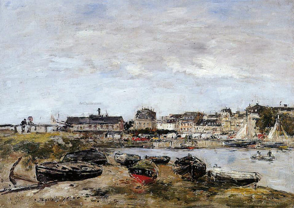  Eugene-Louis Boudin Trouville, View from Deauville, a Day in March - Canvas Art Print