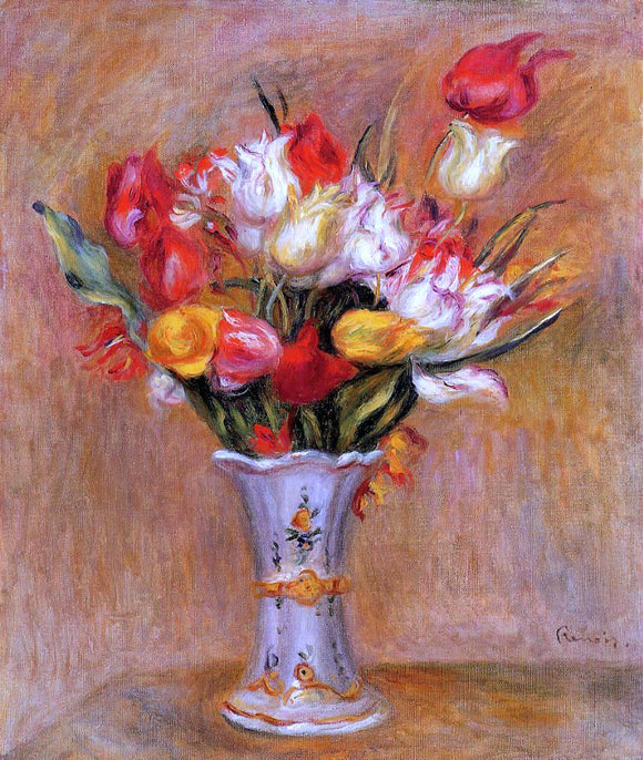  Pierre Auguste Renoir Tulips - Canvas Art Print