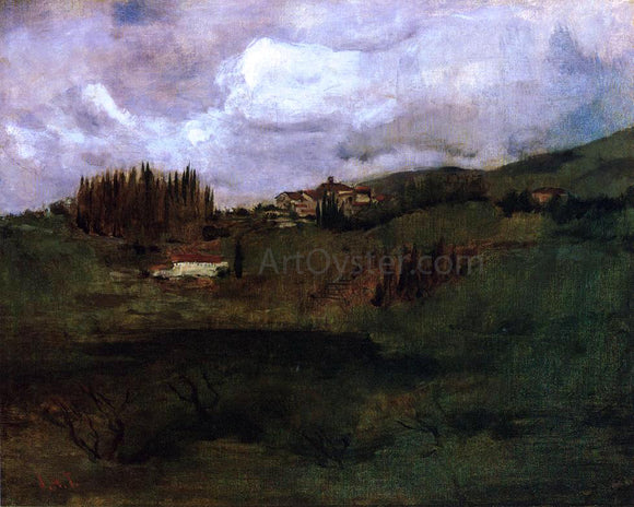  John Twachtman Tuscan Landscape - Canvas Art Print