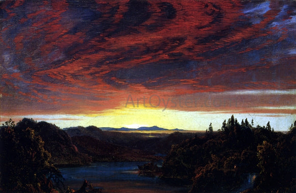  Frederic Edwin Church Twilight, a Sketch - Canvas Art Print