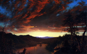  Frederic Edwin Church Twilight in the Wilderness - Canvas Art Print
