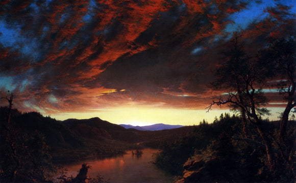  Frederic Edwin Church Twilight in the Wilderness - Canvas Art Print