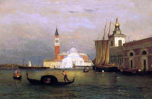  George Inness Twilight in Venice - Canvas Art Print