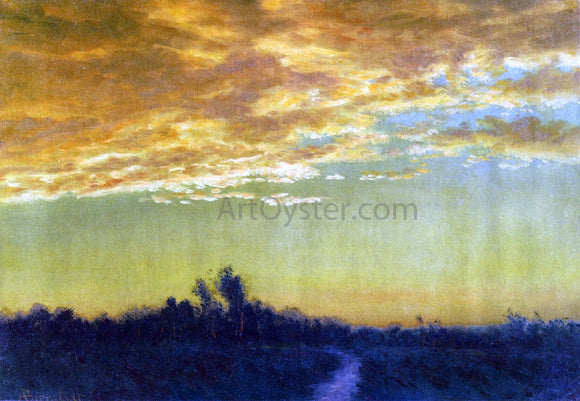  Albert Bierstadt Twilight over the Path - Canvas Art Print