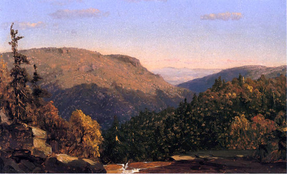  Sanford Robinson Gifford Twilight Park (also known as Kauterskill Clove, from Haines Falls) - Canvas Art Print