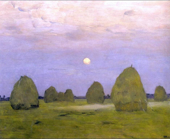  Isaac Ilich Levitan Twilight, Stacks - Canvas Art Print