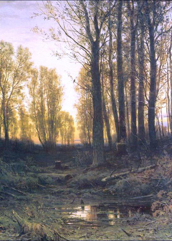  Ivan Ivanovich Shishkin Twilight, Sunset - Canvas Art Print