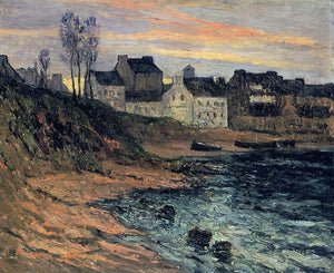  Maxime Maufra Twilight, Winter, Douarnenez - Canvas Art Print