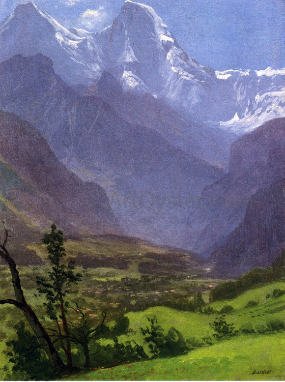  Albert Bierstadt Twin Peaks, Rockies - Canvas Art Print