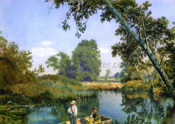  John William Hill Two Boys in a Rowboat - Canvas Art Print