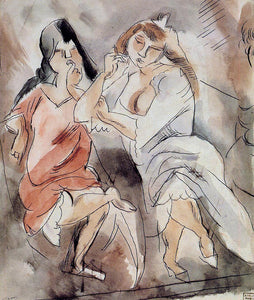  Jules Pascin Two Creoles - Canvas Art Print