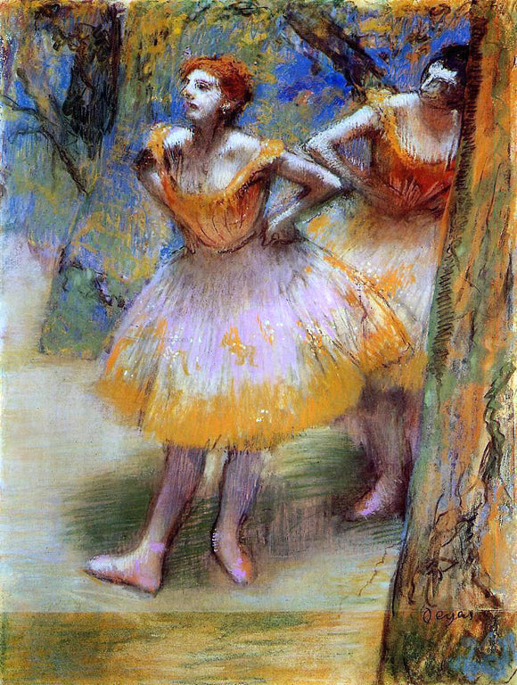  Edgar Degas Two Dancers - Canvas Art Print
