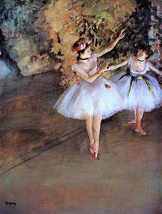  Edgar Degas Two Dancers on Stage - Canvas Art Print