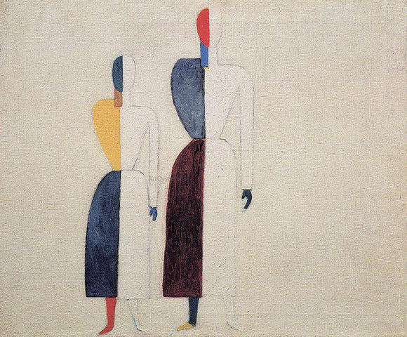  Kazimir Malevich Two Figures - Canvas Art Print