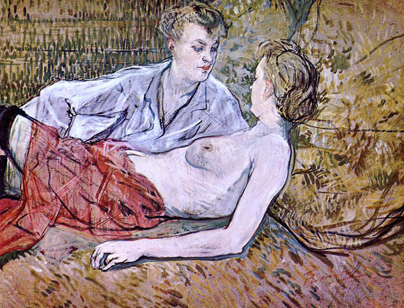  Henri De Toulouse-Lautrec Two Friends - Canvas Art Print