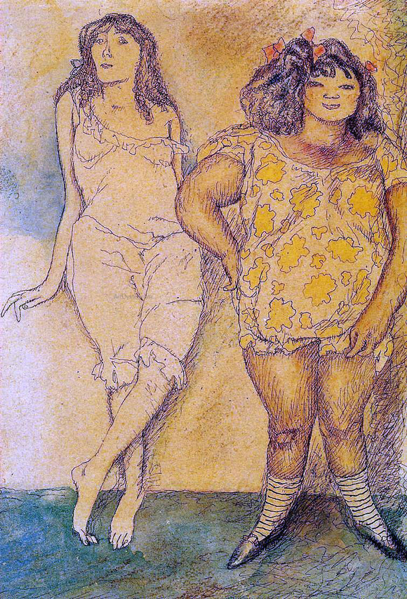  Jules Pascin Two Girls - Canvas Art Print