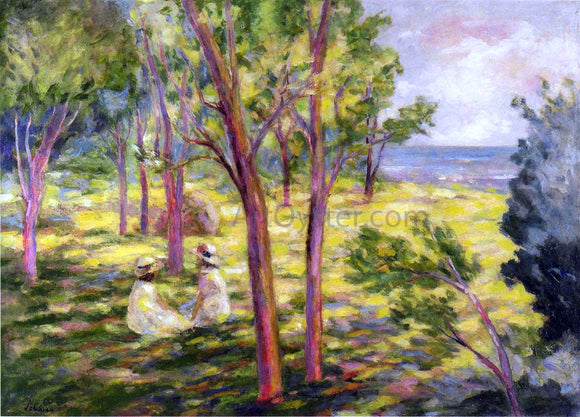  Henri Lebasque Two Girls in a Landscape - Canvas Art Print