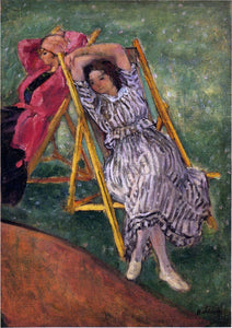  Henri Lebasque Two girls resting - Canvas Art Print