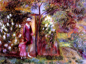  William James Glackens Two In A Garden - Canvas Art Print