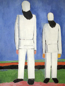  Kazimir Malevich Two Male Figures - Canvas Art Print
