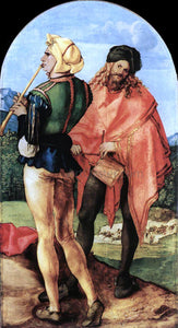  Albrecht Durer Two Musicians - Canvas Art Print