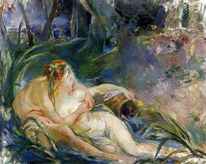  Berthe Morisot Two Nymphs Embracing - Canvas Art Print