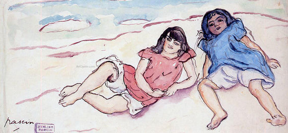  Jules Pascin Two Small Girls - Canvas Art Print