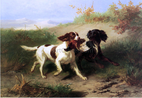  Condradyn Cunaeus Two Spaniels in a Landscape - Canvas Art Print