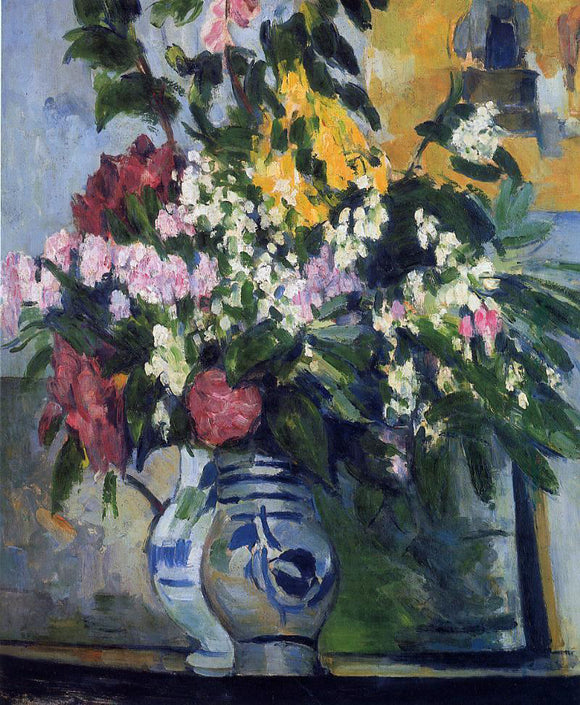  Paul Cezanne Two Vases of Flowers - Canvas Art Print