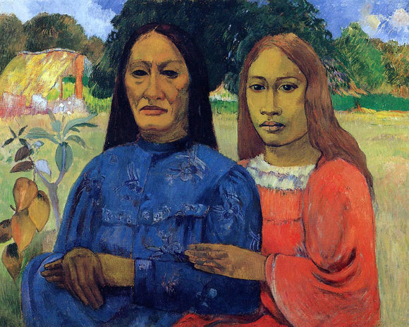  Paul Gauguin Two Women (also known as Mother and Daughter) - Canvas Art Print