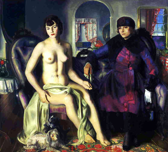  George Wesley Bellows Two Women (also known as Sacred and Profane Love) - Canvas Art Print