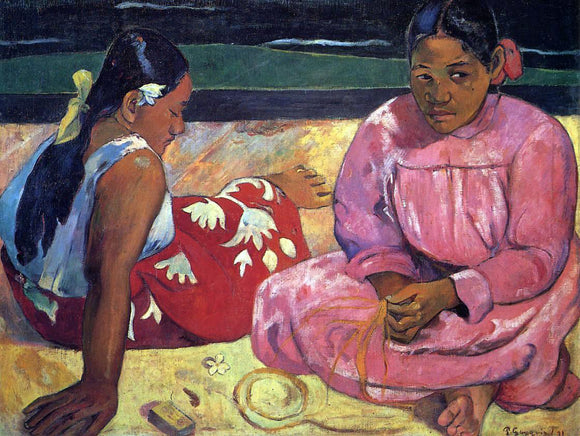  Paul Gauguin Two Women on the Beach - Canvas Art Print