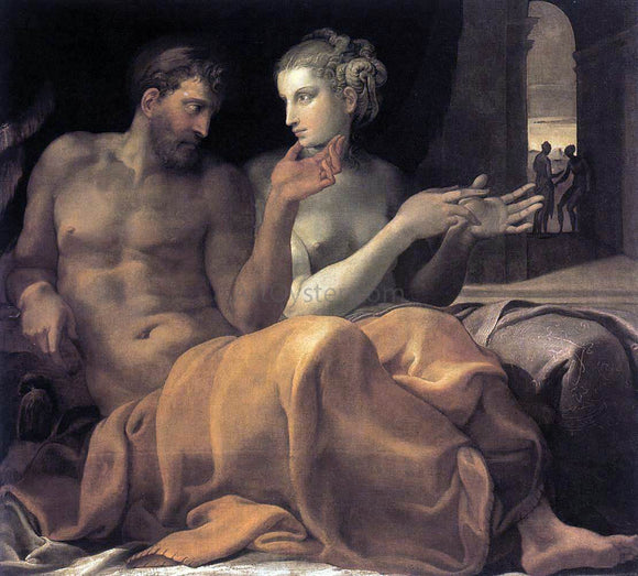  Francesco Primaticcio Ulysses and Penelope - Canvas Art Print