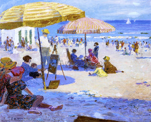  Edward Potthast Umbrellas and the Sun - Canvas Art Print