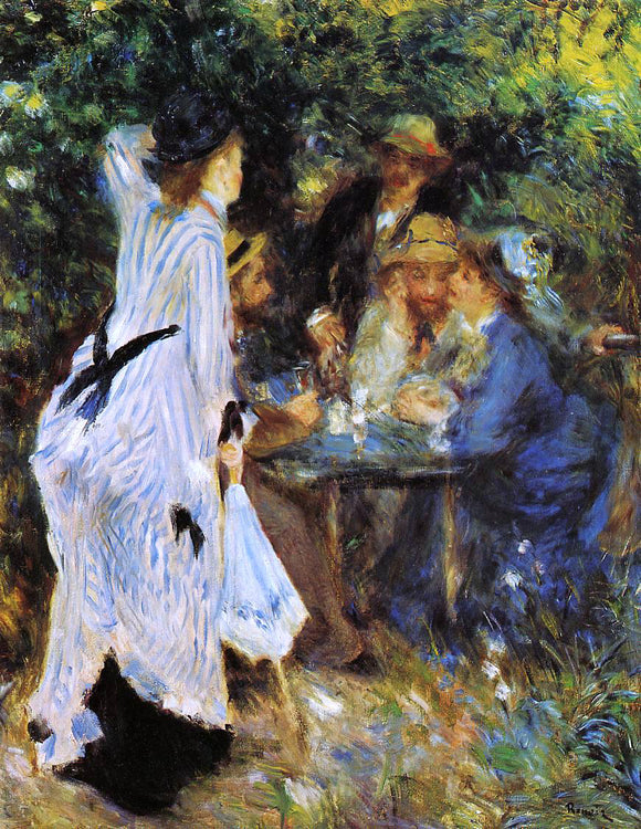  Pierre Auguste Renoir Under the Arbor at the Moulin de la Galette - Canvas Art Print