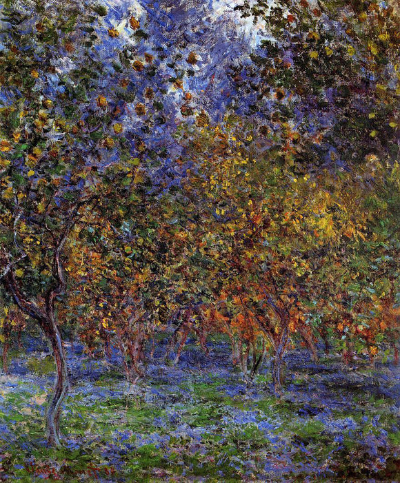  Claude Oscar Monet Under the Lemon Trees - Canvas Art Print