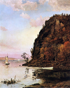  Jasper Francis Cropsey Under the Palisades, in October - Canvas Art Print