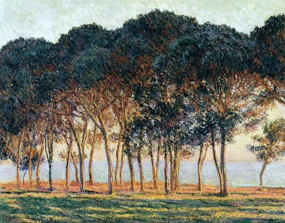 Claude Oscar Monet Under the Pine Trees at the End of the Day - Canvas Art Print