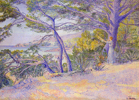  Louis Gaidan Under the Pines at Carqueiranne - Canvas Art Print