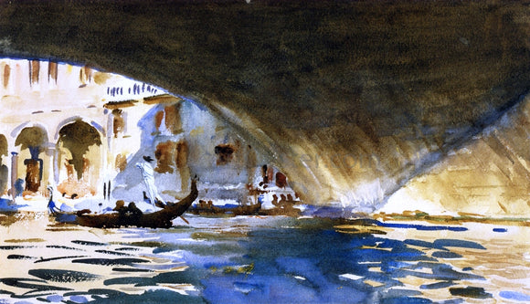  John Singer Sargent Under the Rialto Bridge - Canvas Art Print