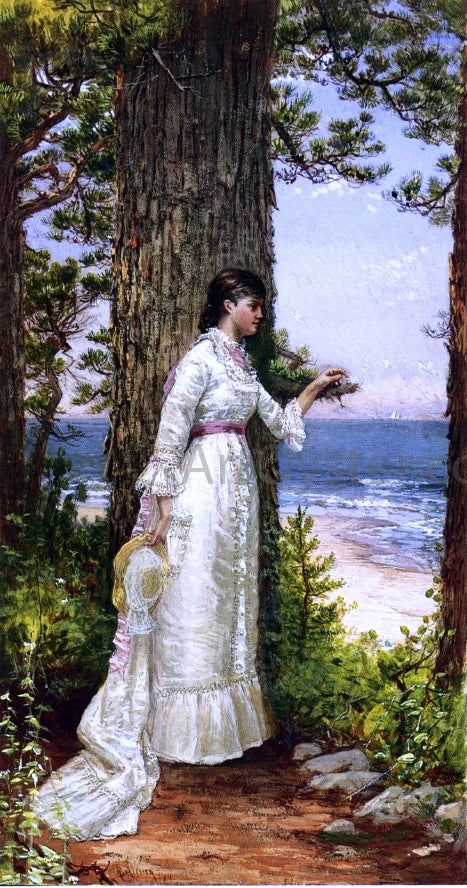  Alfred Thompson Bricher Under the Seaside Tree - Canvas Art Print