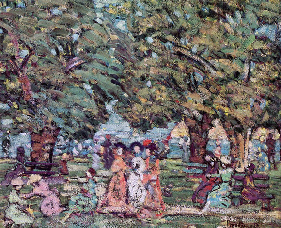  Maurice Prendergast Under the Trees - Canvas Art Print