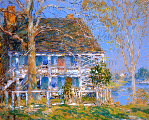 Frederick Childe Hassam Unknown (also known as The Old Brush House) - Canvas Art Print